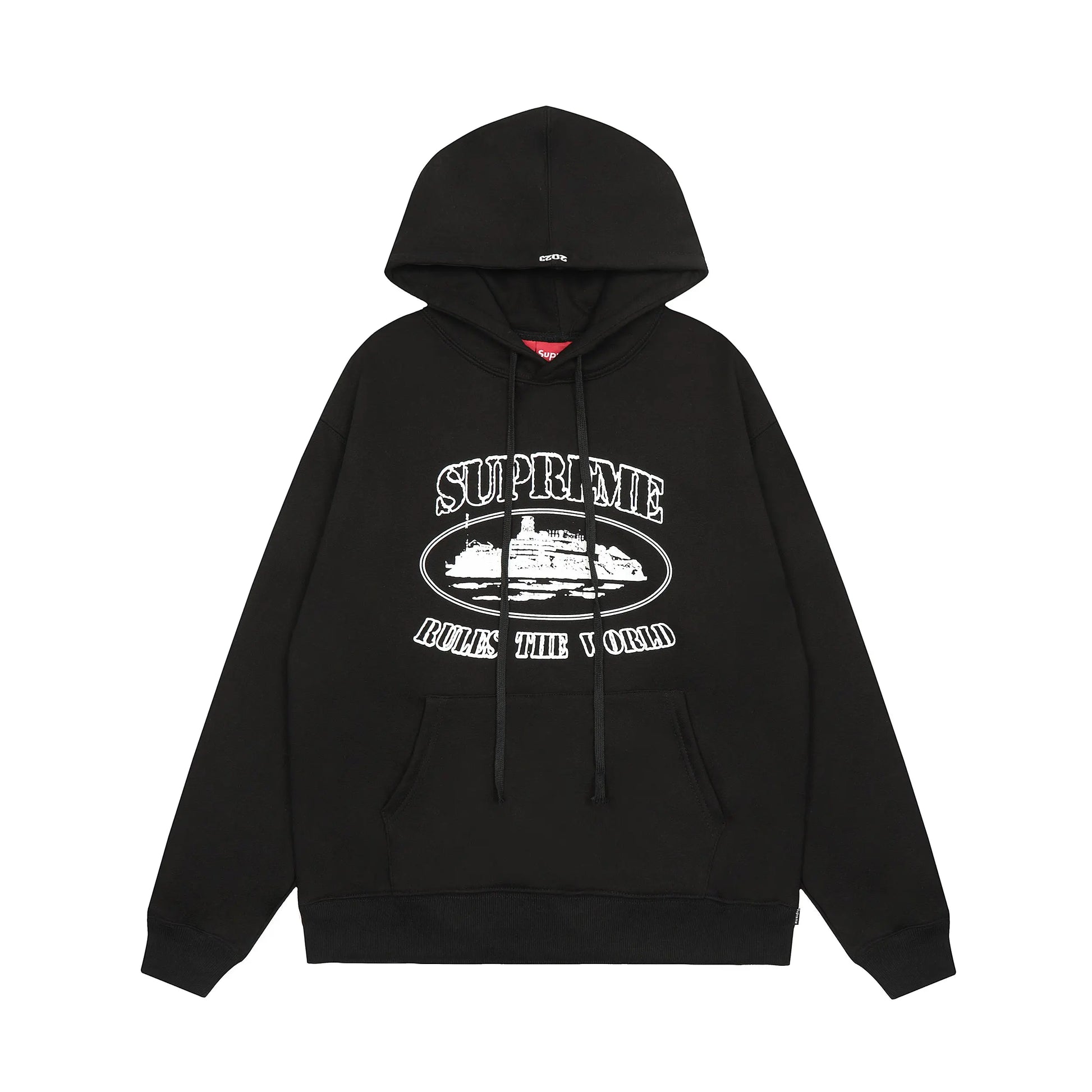 Supreme x Corteiz | Rules The World Hoodie | Black Supreme corteiz