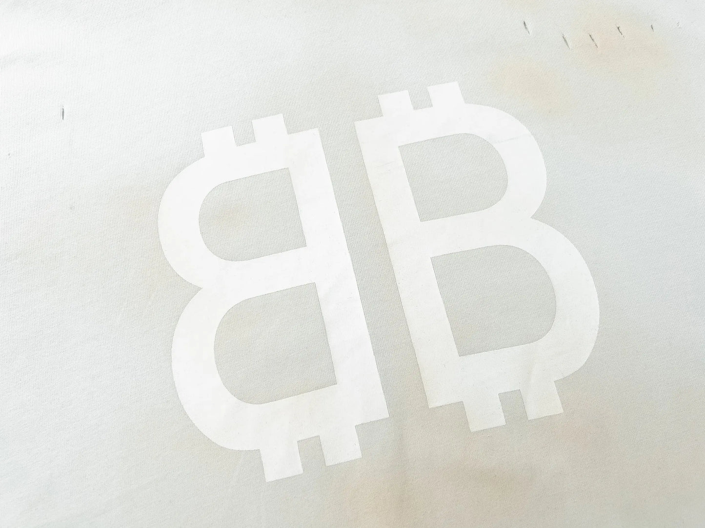 Balenciaga | Distressed Bitcoin Logo T-Shirt - Multiple Colors Balenciaga