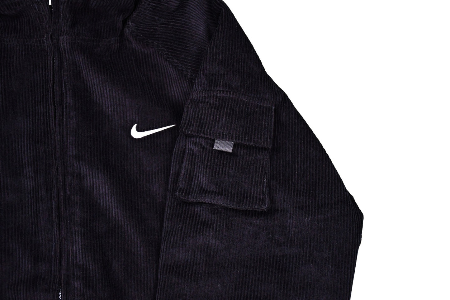 Supreme x Nike | Black Zip-Up Jacket | Embroidered Back Logo