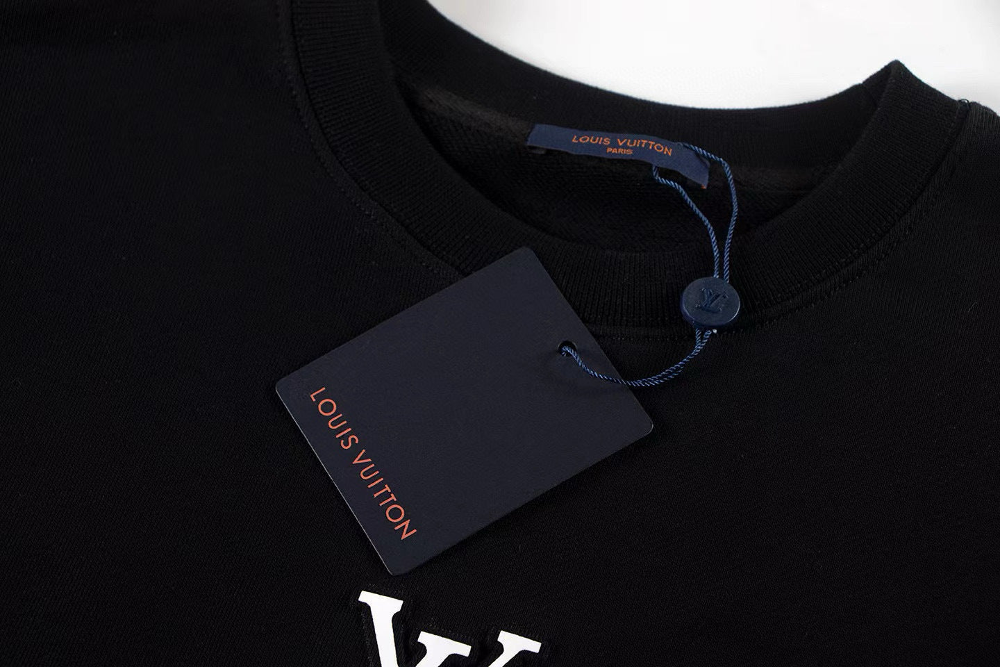 Louis Vuitton | Monogram Motif Crewneck Sweatshirt | Black & White