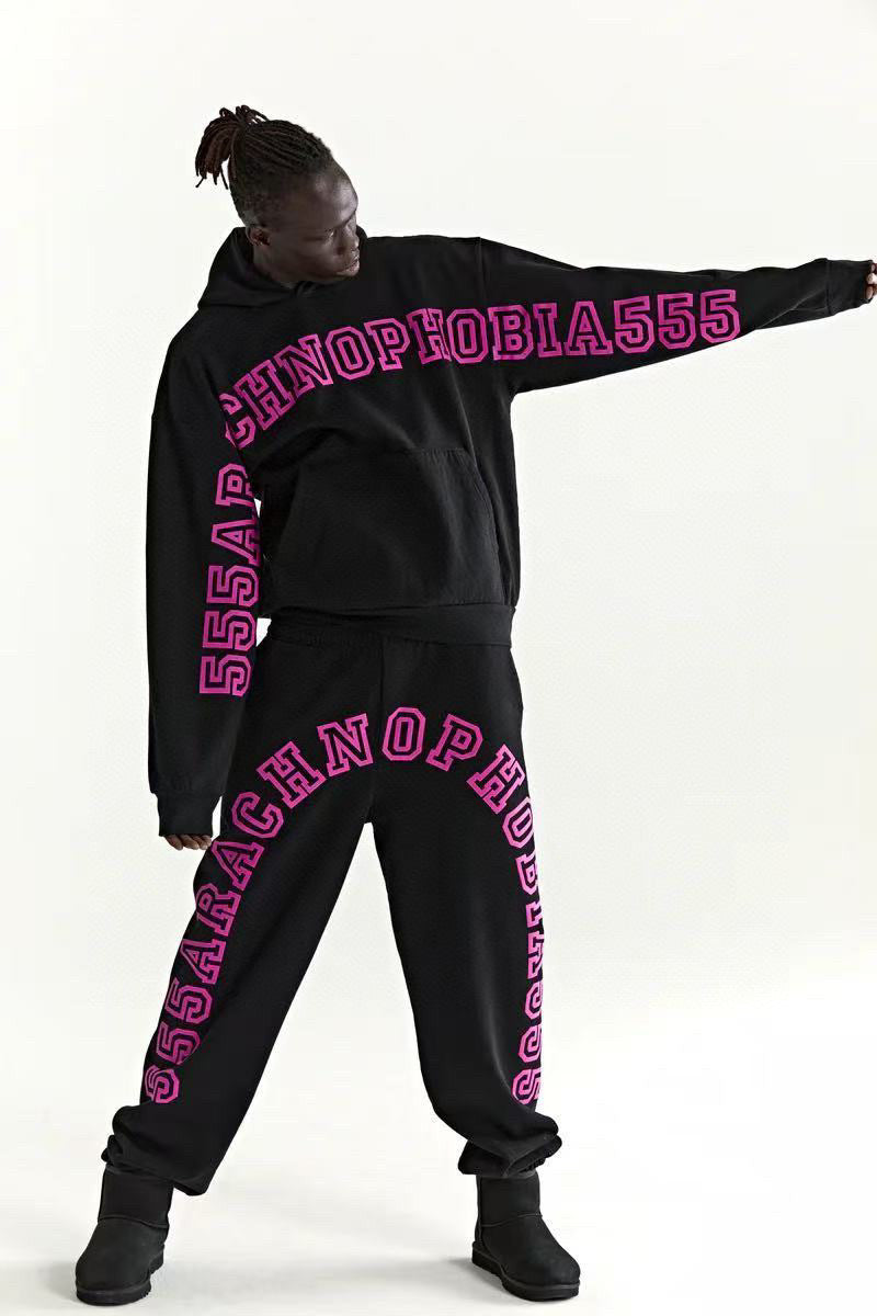 Sp5der | Arachnophobia Hoodie | Pink / Black