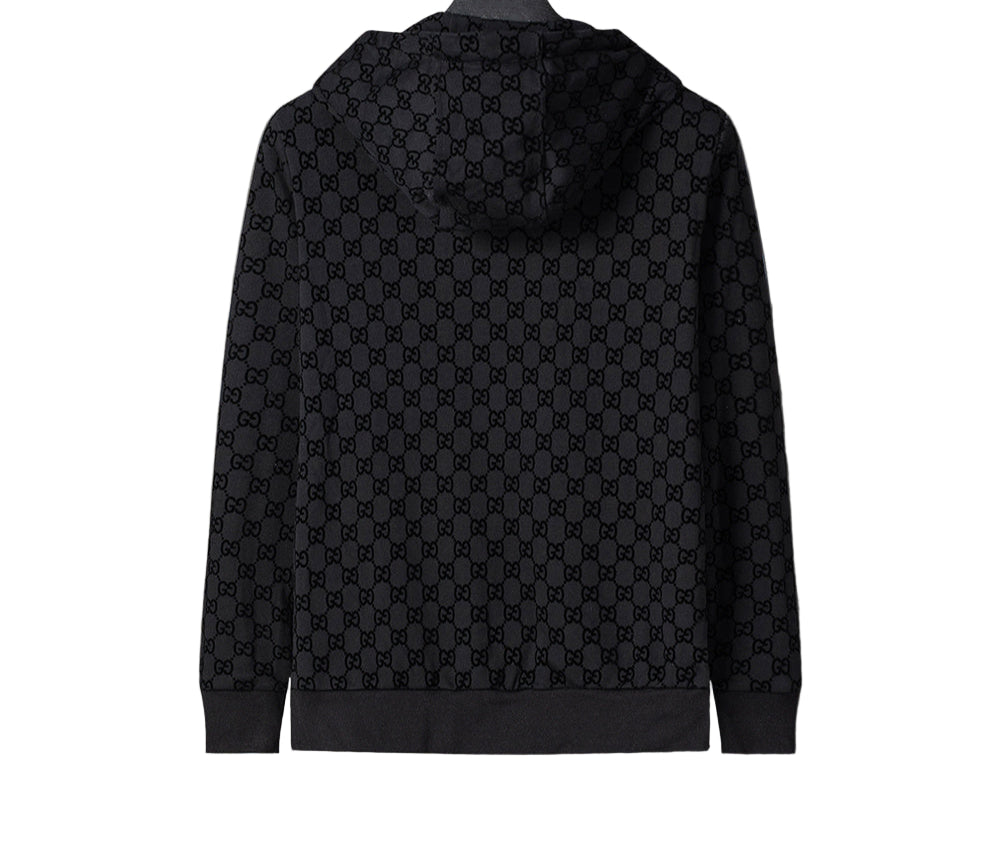 Gucci | Monogram Zip Hoodie | Black