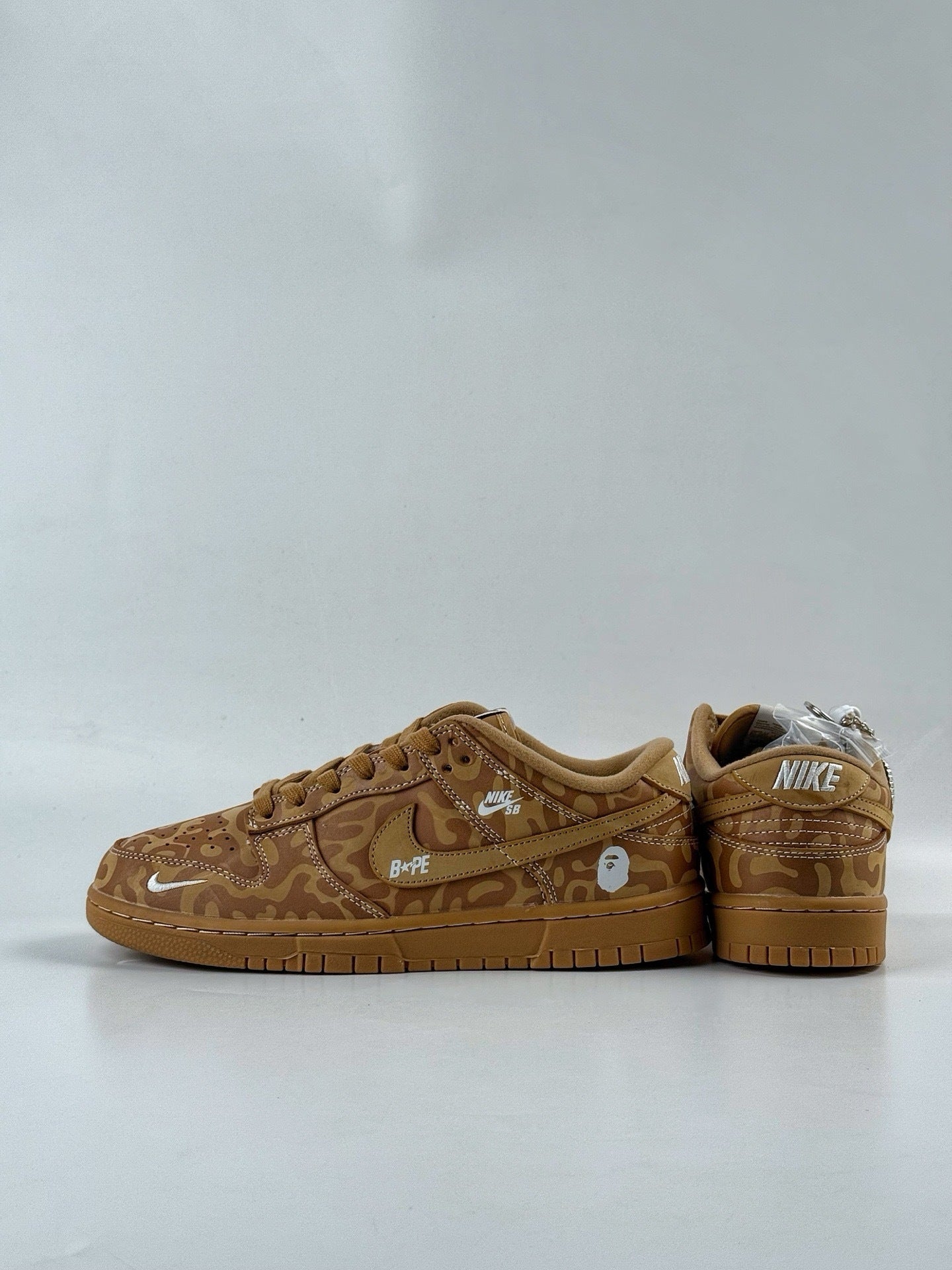 Custom BAPE x Nike Dunk Low | Brown Camo