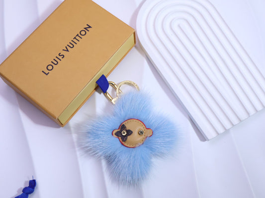 Louis Vuitton | Fluffy Animal Bag Charm | Blue