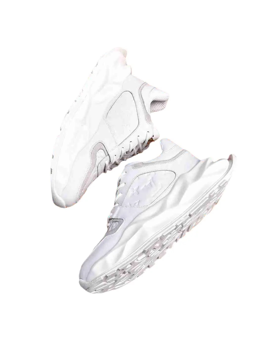 Louis Vuitton | All-Black & All-White Trainer Sneakers | Monogram Embossed Louis Vuitton