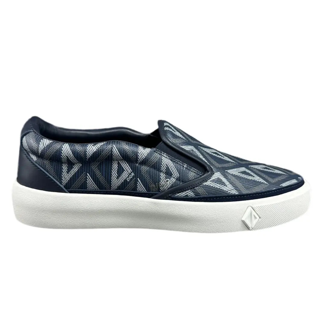 Dior | Quilted Monogram Slip-On Sneakers – Black, Grey, or Navy Dior