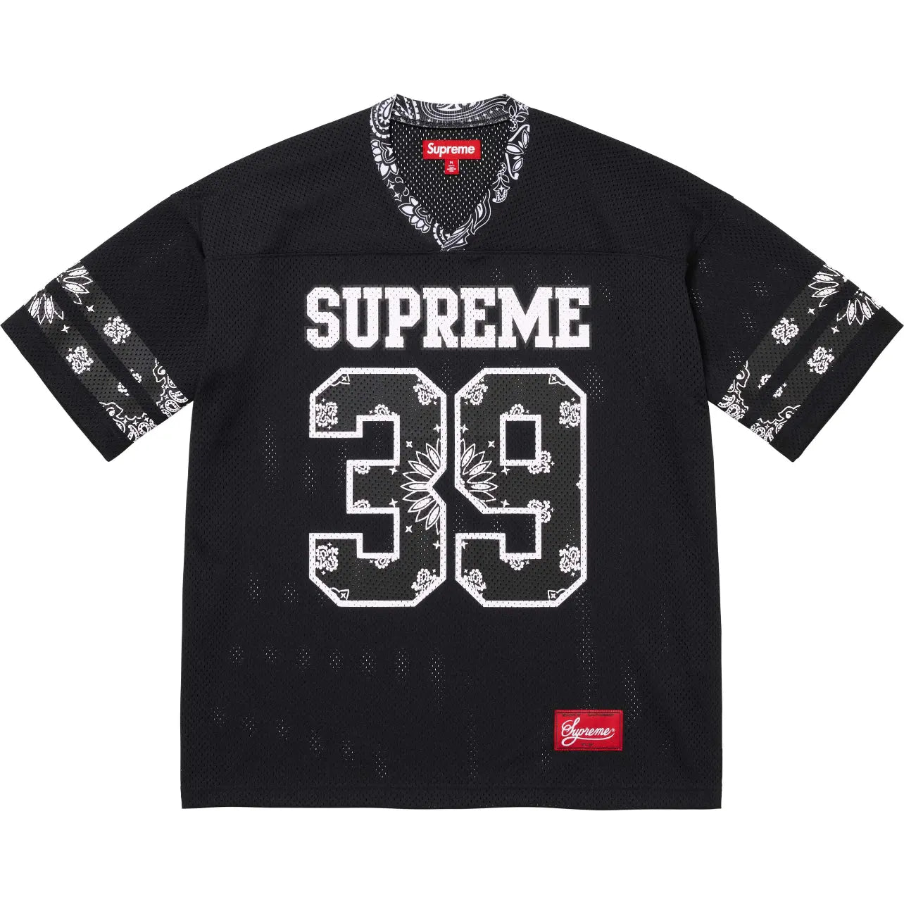 Supreme | Bandana Football Jersey | Black & White Supreme