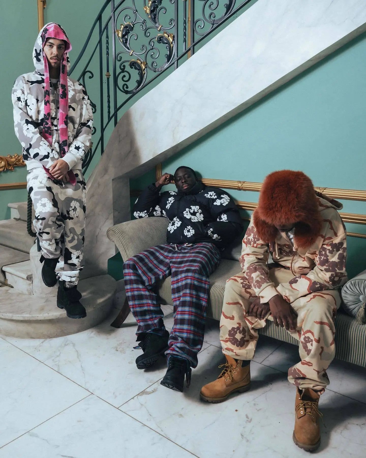 Denim Tears | Camo Cotton Wreath Zip Hoodie Denim Tears