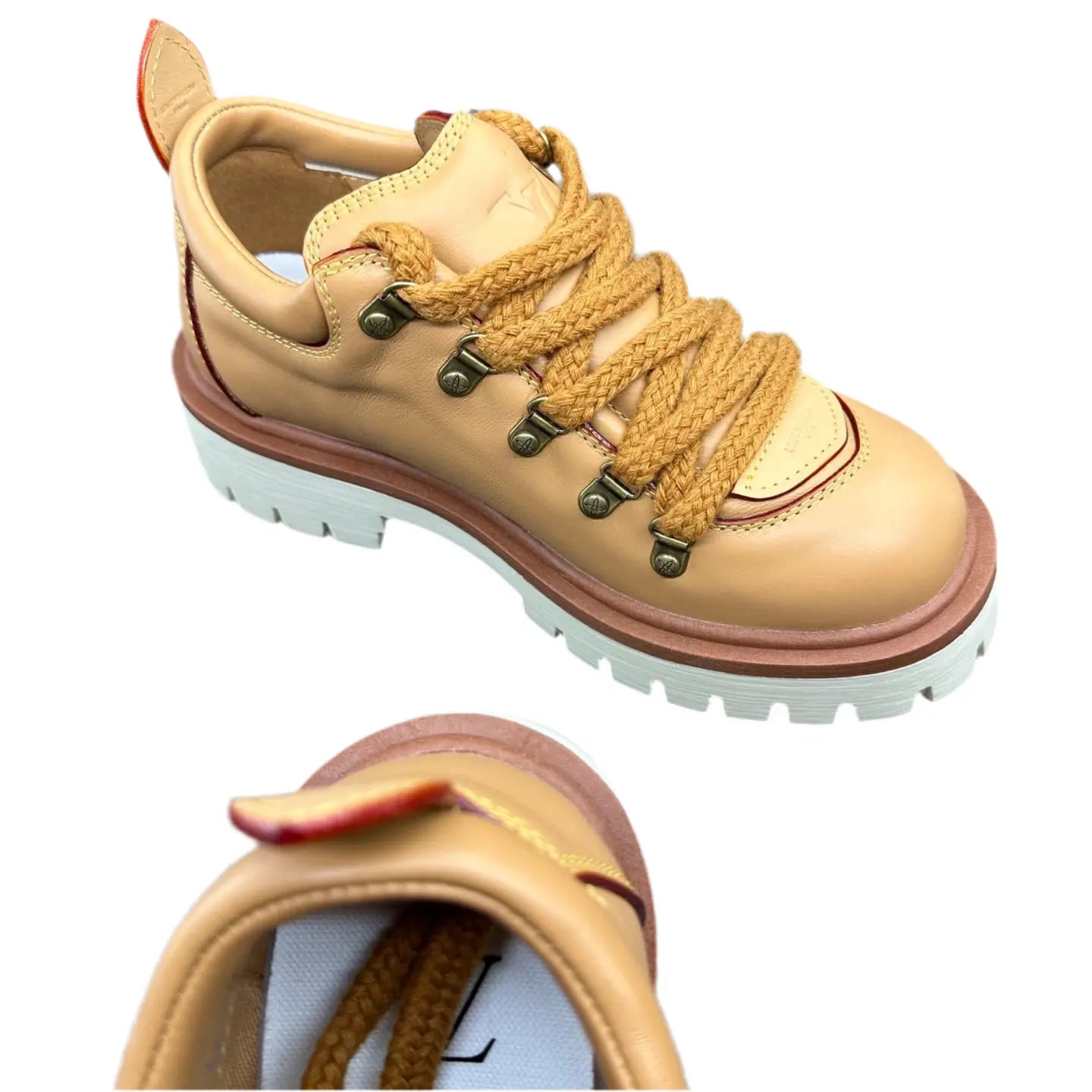 Louis Vuitton Pink Leather Hiking Boots – Luxe Streetwear Meets Rugged Edge Louis Vuitton