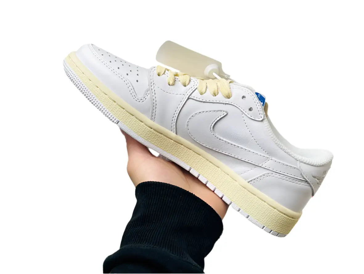 Jordan 1 Low | White and Blue Reverse Swoosh Jordan