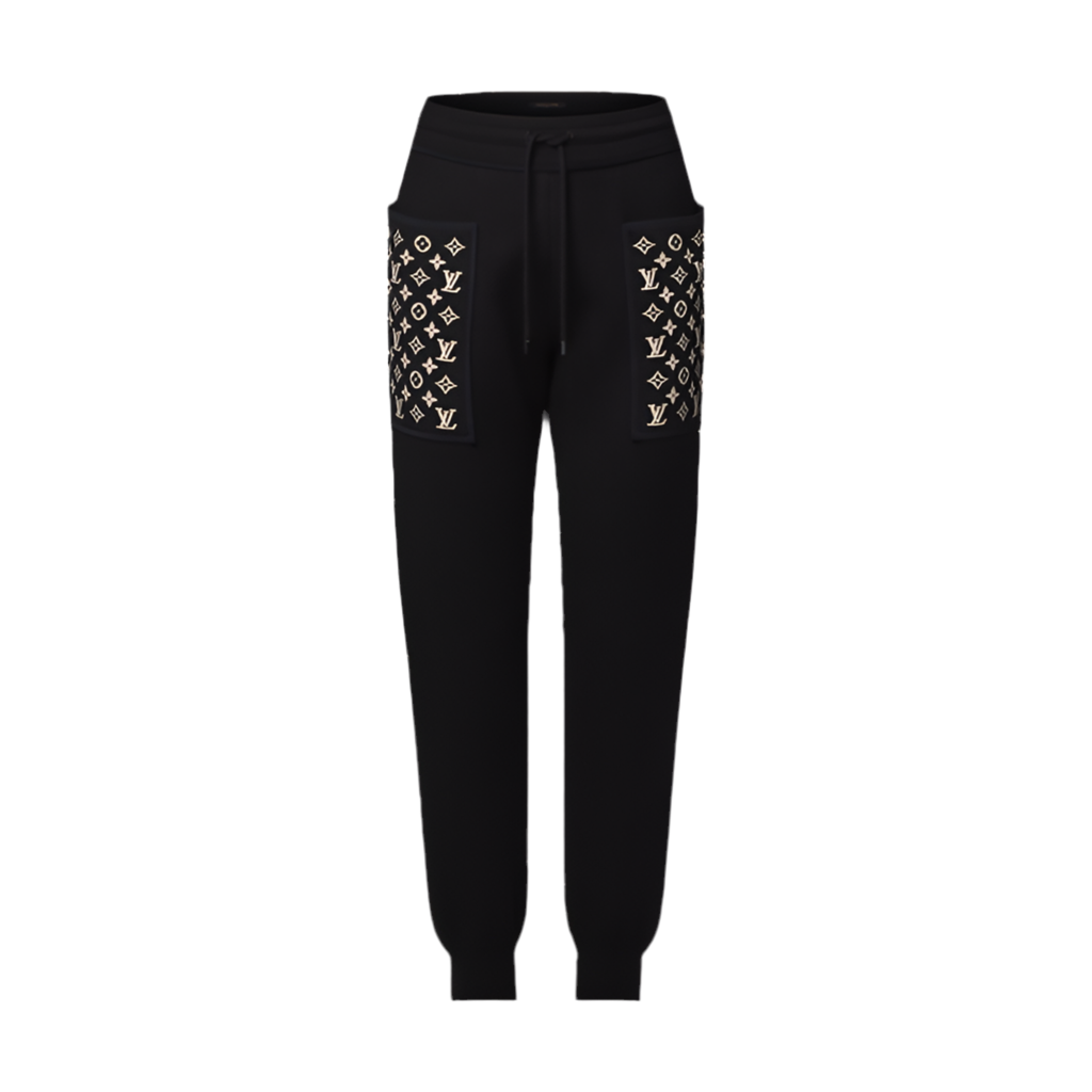 Louis Vuitton | Monogram Accent Jogging Pants | Black