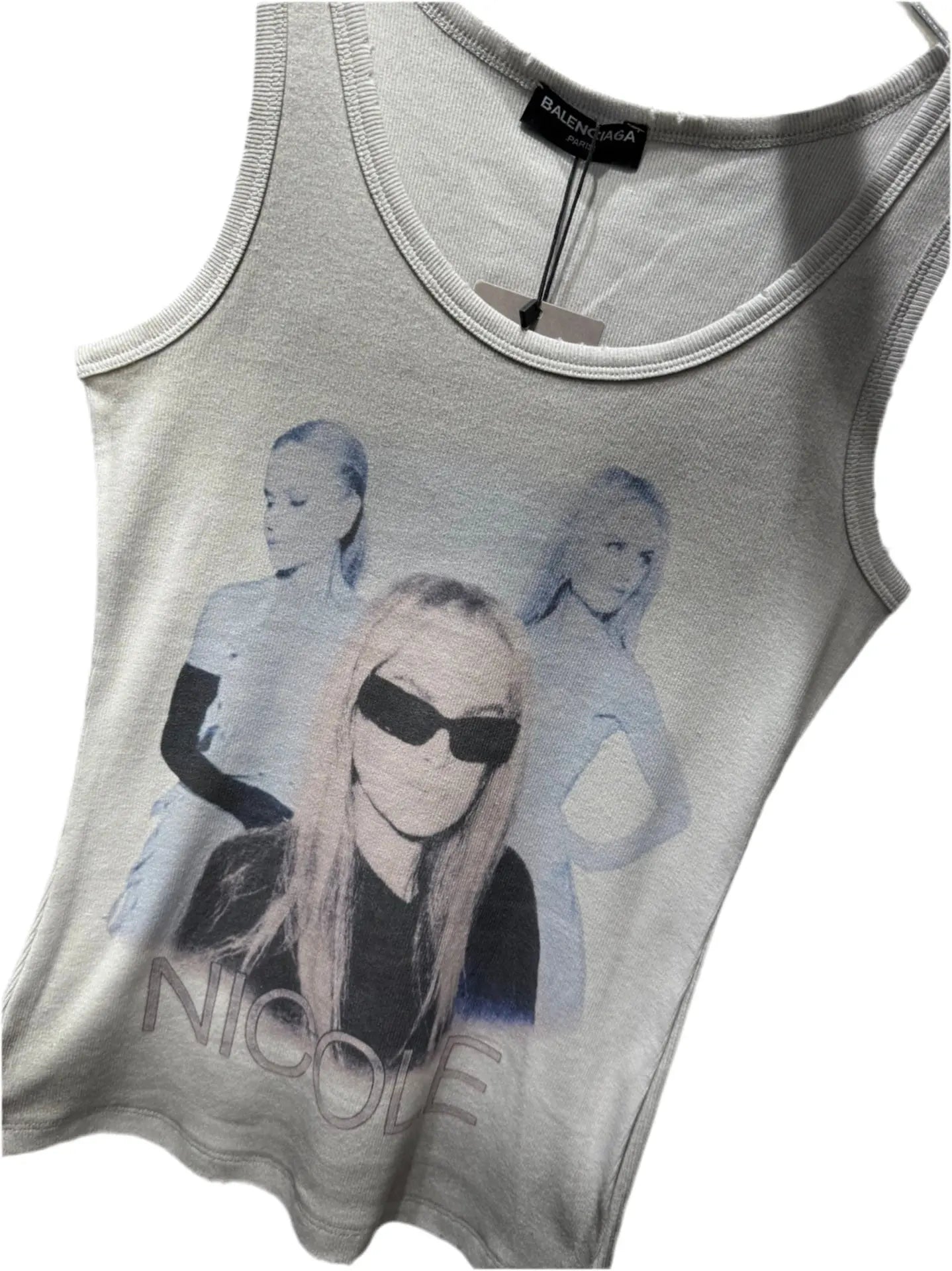 Balenciaga | Nicole Richie Y2K | Custom Graphic Tank Top Balenciaga
