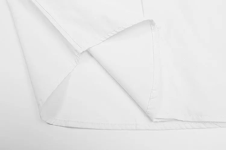 Prada | Classic Logo Poplin Shirt | Black or White | Long Sleeve Button-Up Prada