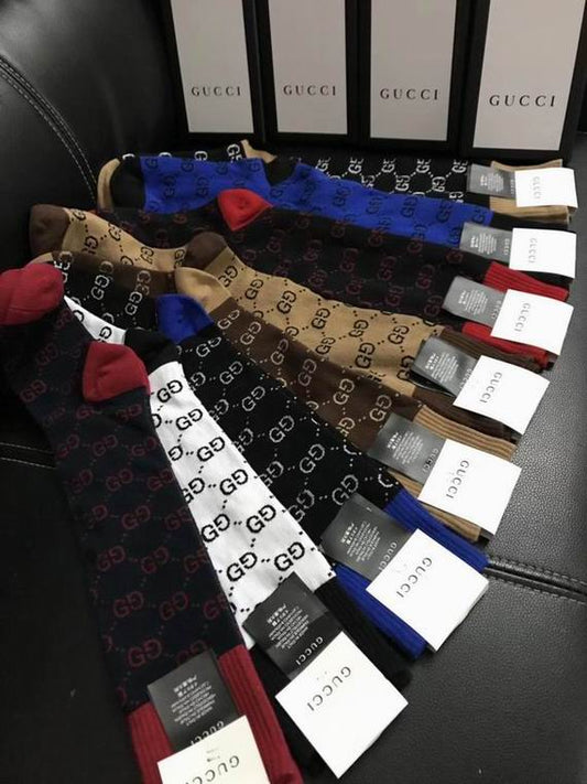 Gucci | GG Monogram Crew Socks Set | Classic Color Collection