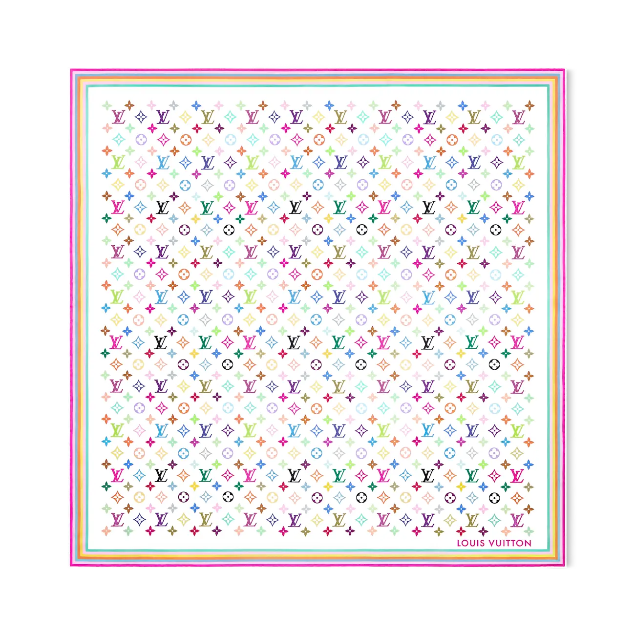 LV x TM Monogram Multicolor Square 90 Louis Vuitton