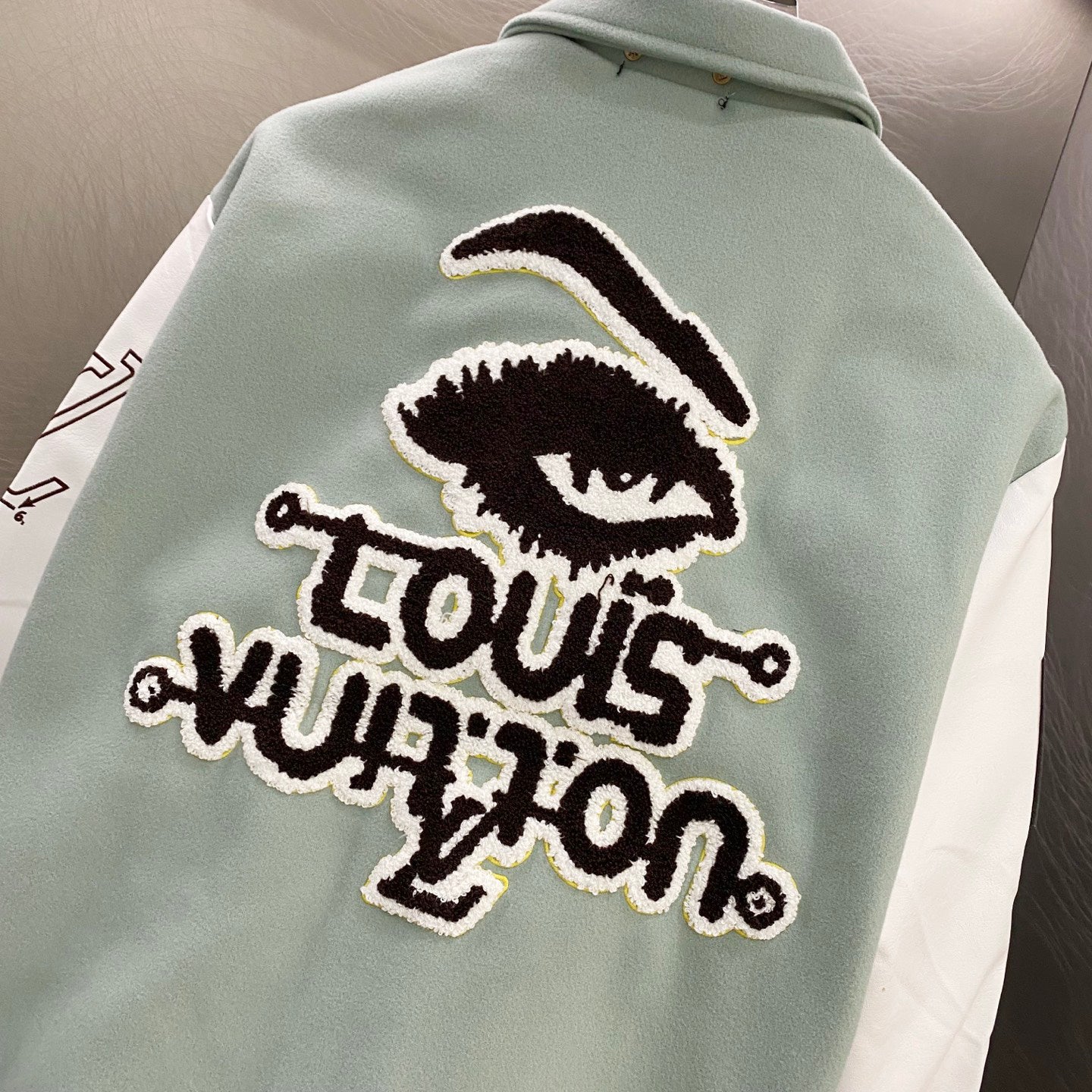 Louis Vuitton | KidSuper SS24 Leather Blouson Jacket | Mint/White