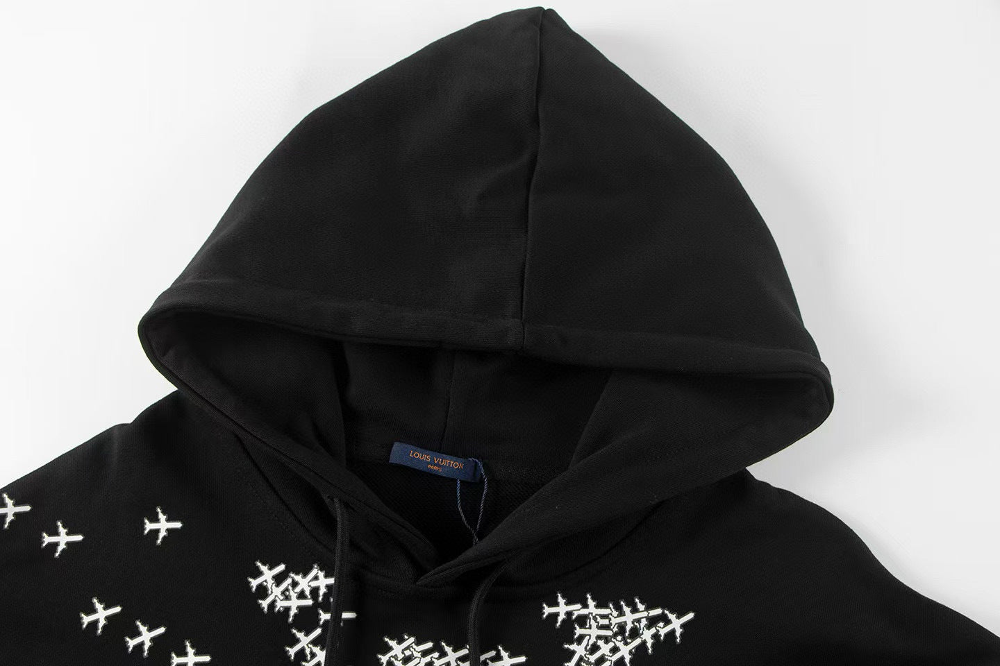 Louis Vuitton | Plane Logo Printed Hoodie in Black