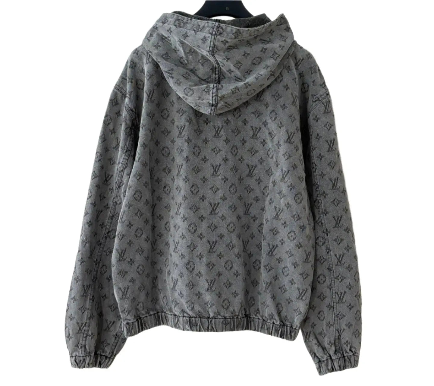 Louis Vuitton | Grey Washed Monogram Denim Hoodie Jacket Louis Vuitton