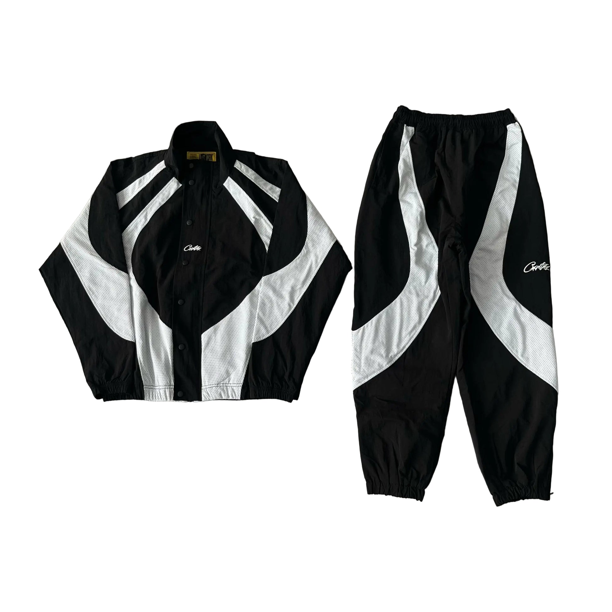 Corteiz | Black and White Panel Tracksuit UndergroundDesignerPlug