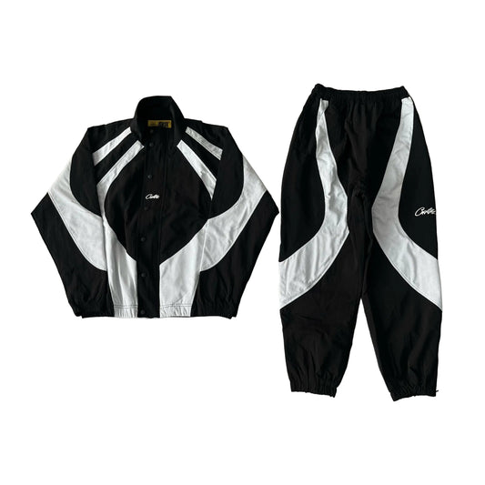 Corteiz | Black and White Panel Tracksuit UndergroundDesignerPlug