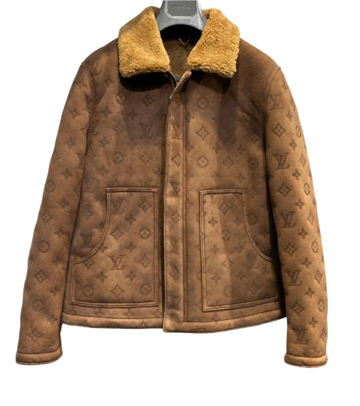 Louis Vuitton | Monogram Shearling Collar Suede Jacket Louis Vuitton