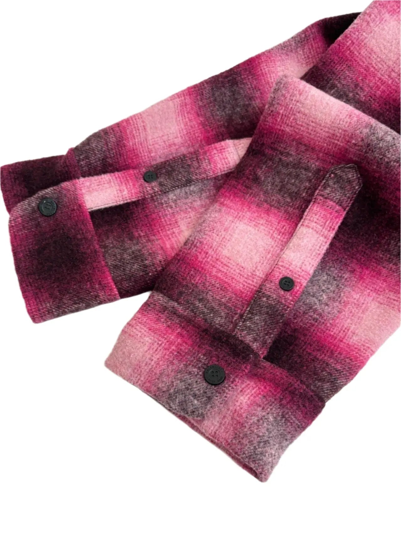 Balenciaga | Pink & Black Plaid Oversized Shirt Jacket Balenciaga