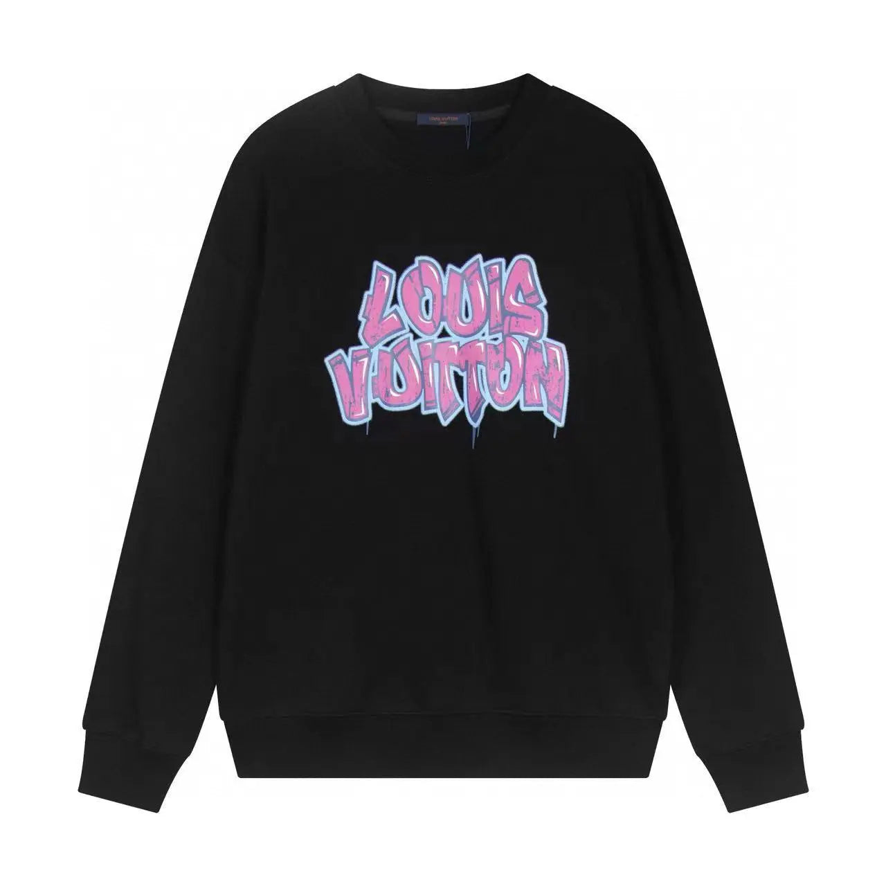 Louis Vuitton | Graffiti Logo Crewneck Sweatshirt | White & Black Louis Vuitton