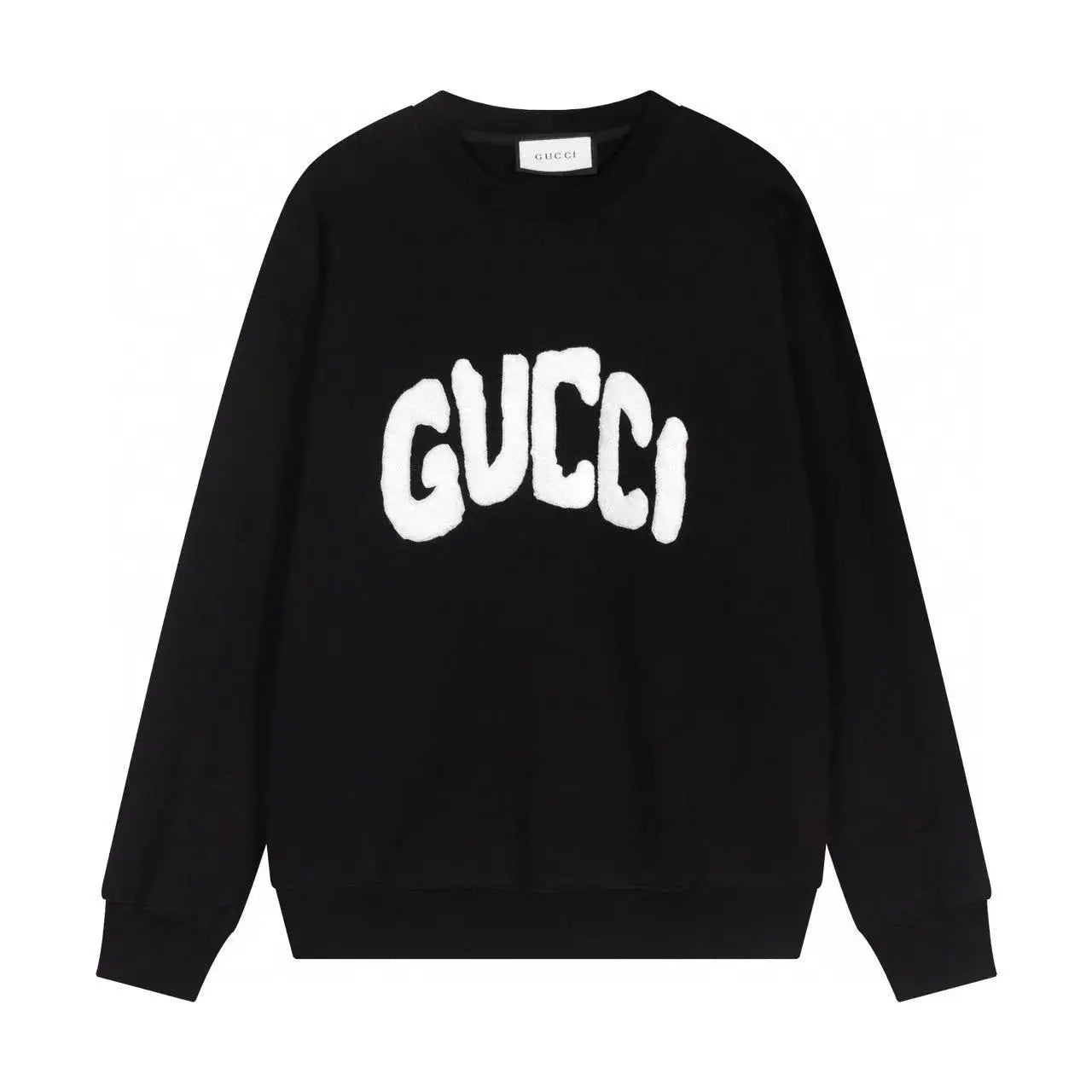 Gucci | Terry Appliqué Logo Sweatshirt | White & Black Gucci