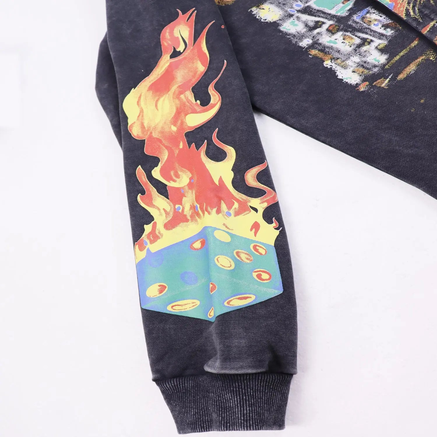 Godspeed | Casino Flames Hoodie | Black & Blue Godspeed