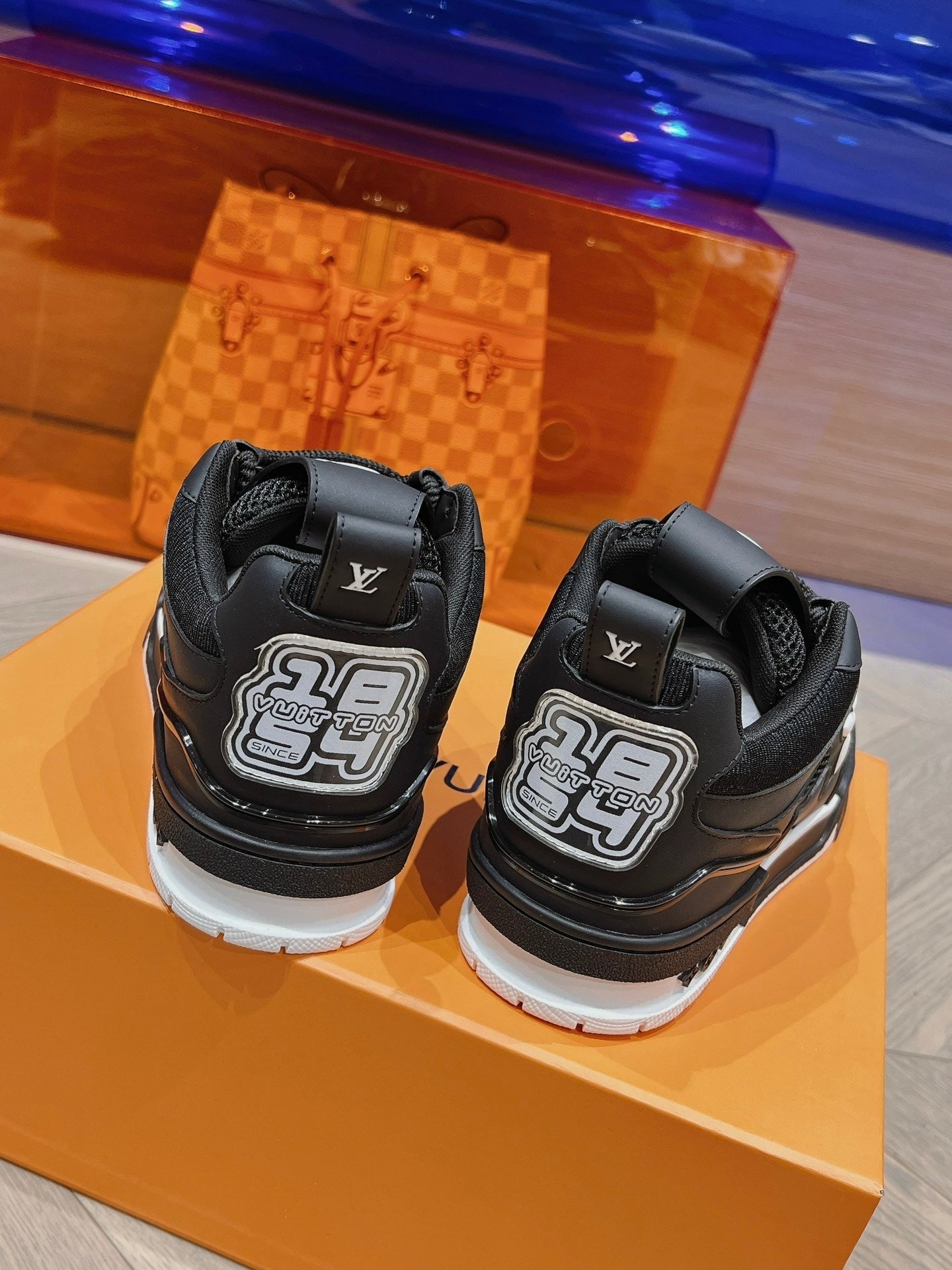 Louis Vuitton | LV Trainer Sneakers | Black Monogram Flower Edition