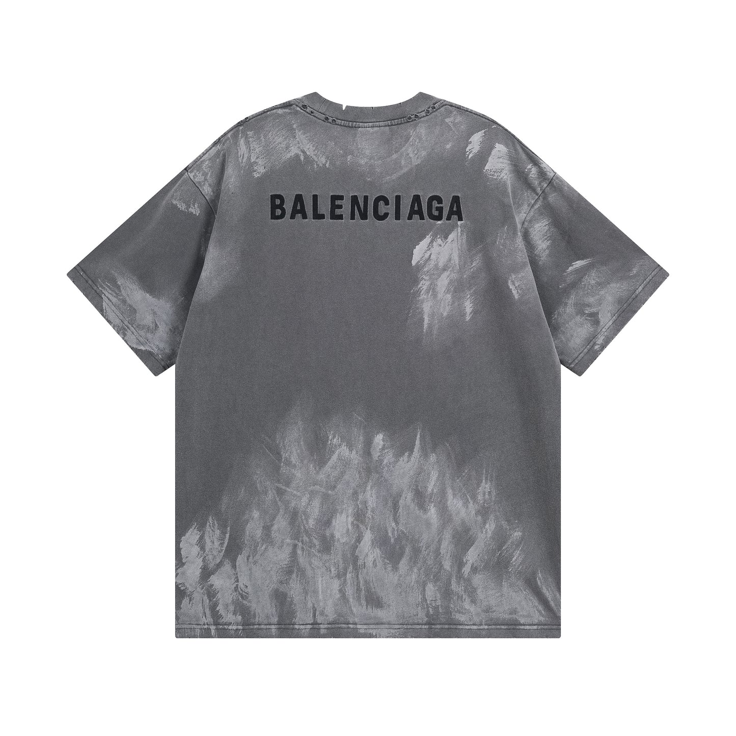 Balenciaga | Grey Washed Logo T-Shirt