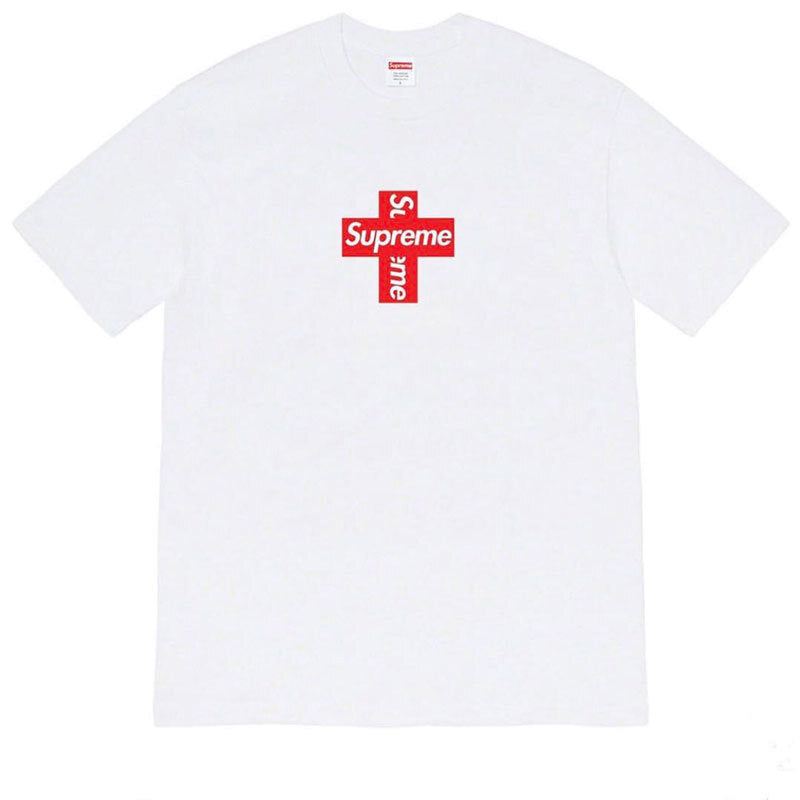 Supreme | Cross Box Logo Tee | Black / White