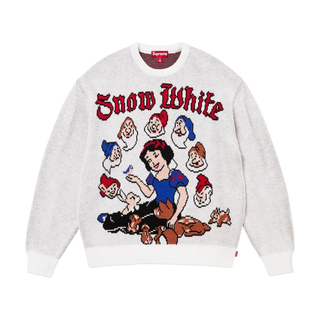 Supreme | Snow White Knit Sweater | Black & White