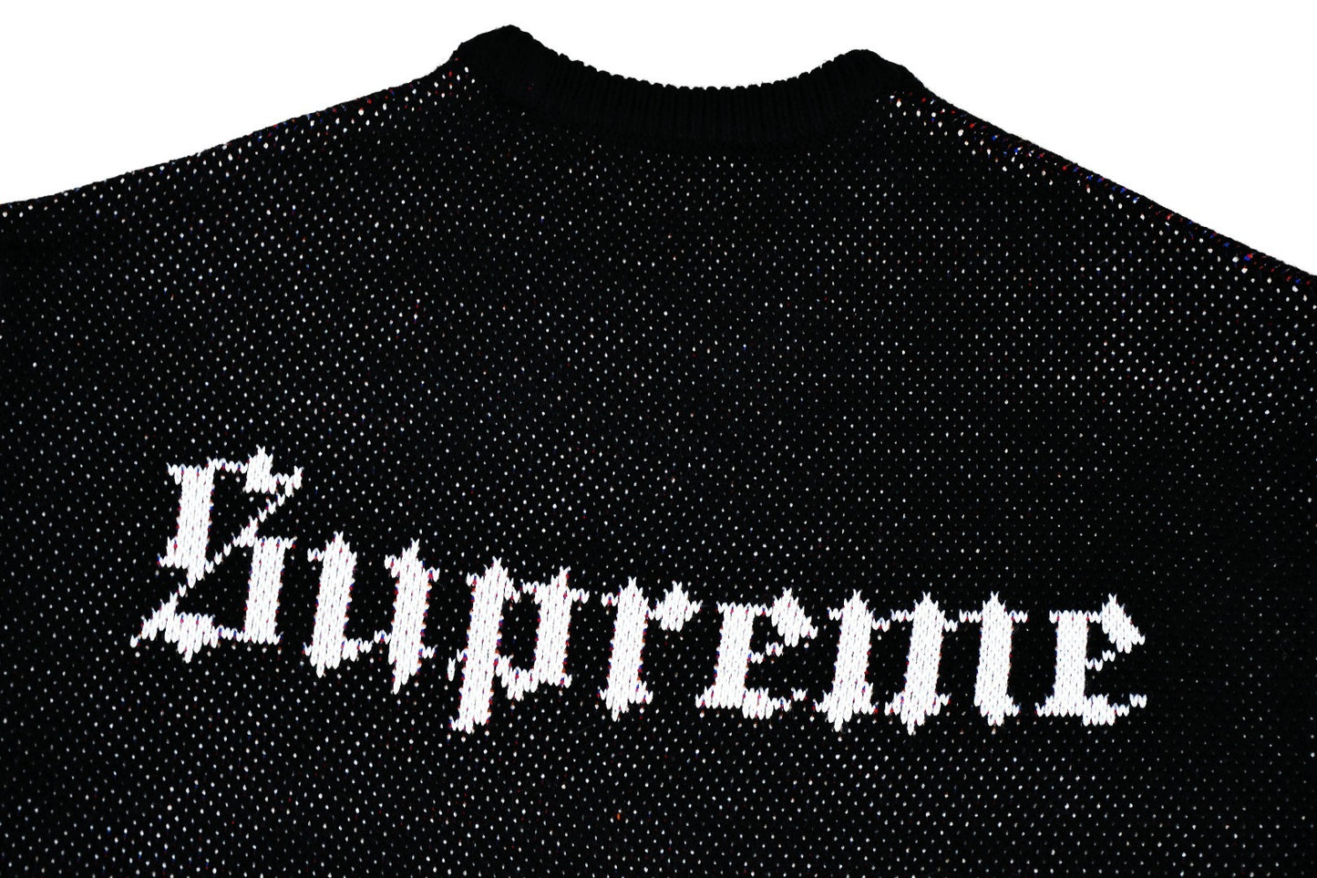 Supreme | Snow White Knit Sweater | Black & White