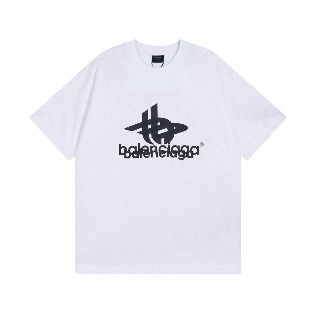 Balenciaga | Tech Logo Tee | White & Black