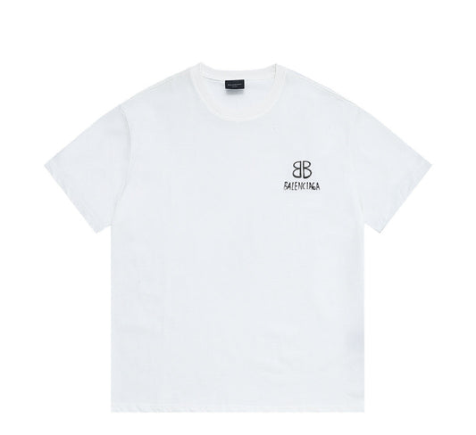 Balenciaga | Dual Logo Tee | White