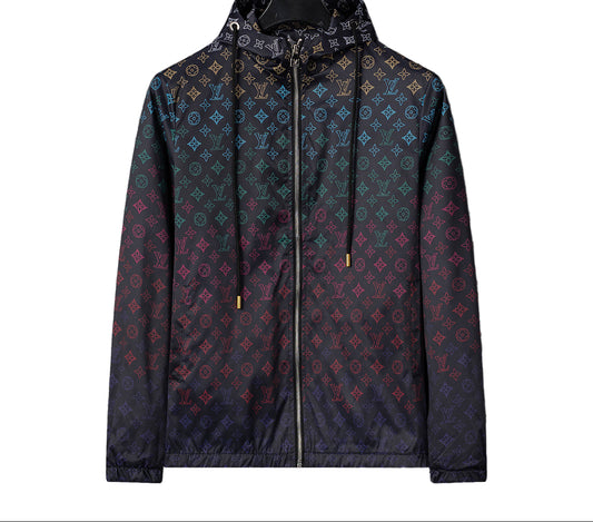 Louis Vuitton | Multicolor Monogram Windbreaker | Black