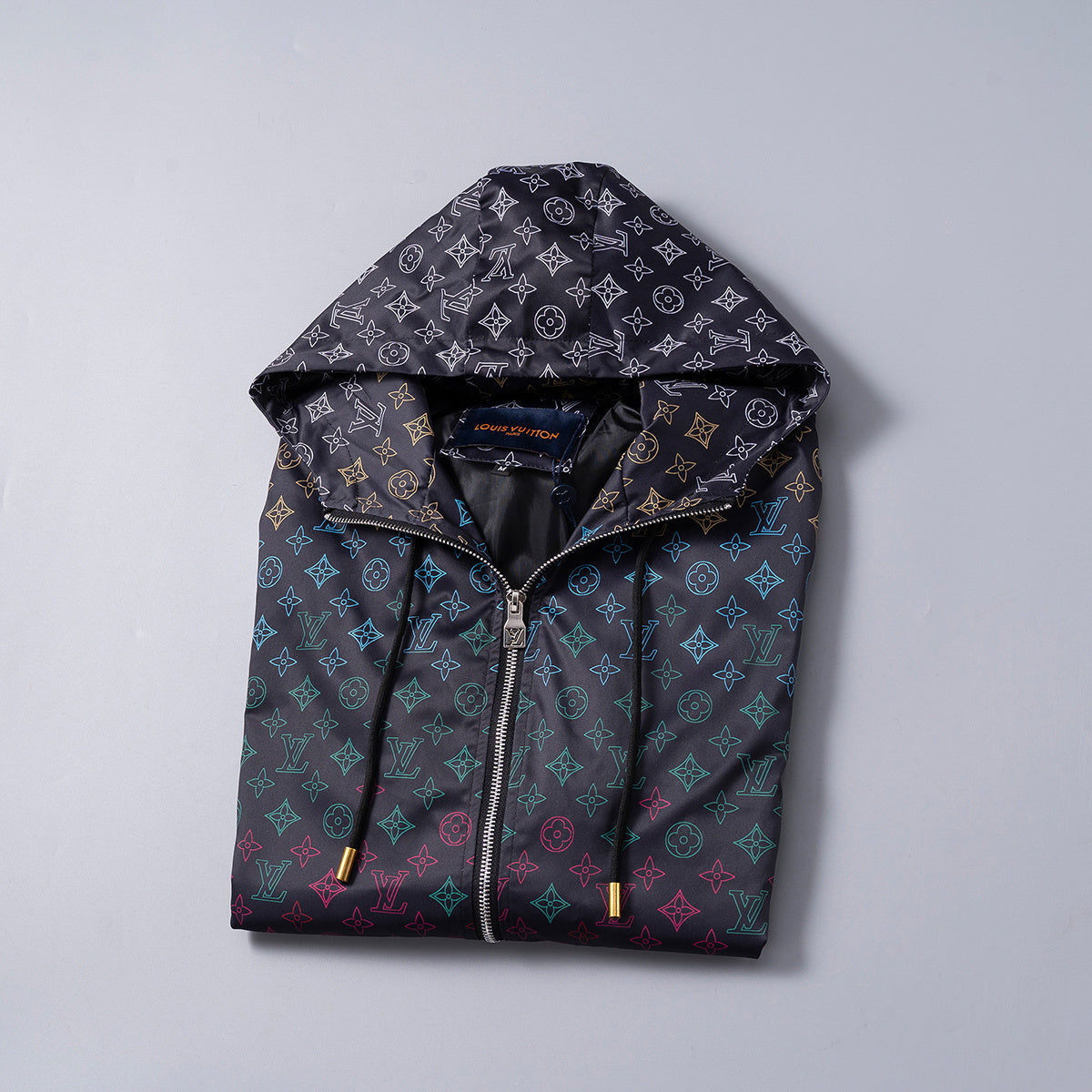 Louis Vuitton | Multicolor Monogram Windbreaker | Black
