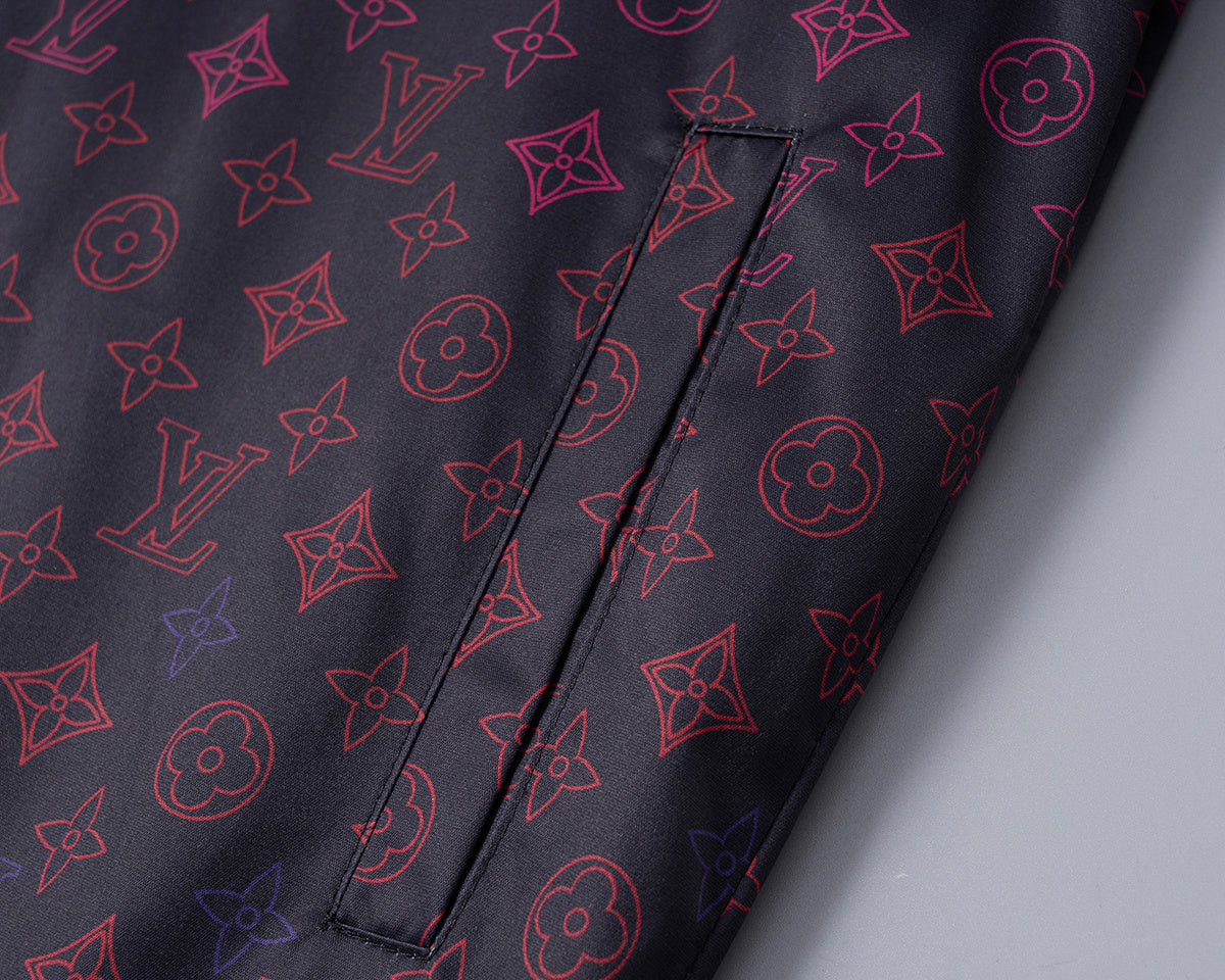 Louis Vuitton | Multicolor Monogram Windbreaker | Black