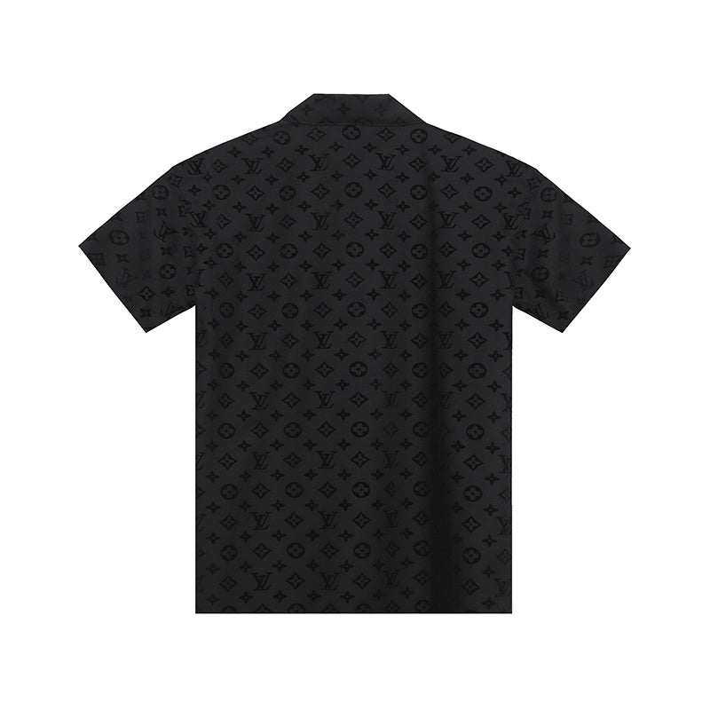 Louis Vuitton | Monogram Short-Sleeve Shirt | Black