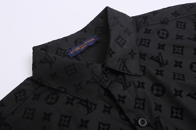 Louis Vuitton | Monogram Short-Sleeve Shirt | Black