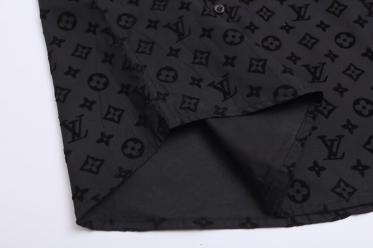 Louis Vuitton | Monogram Short-Sleeve Shirt | Black