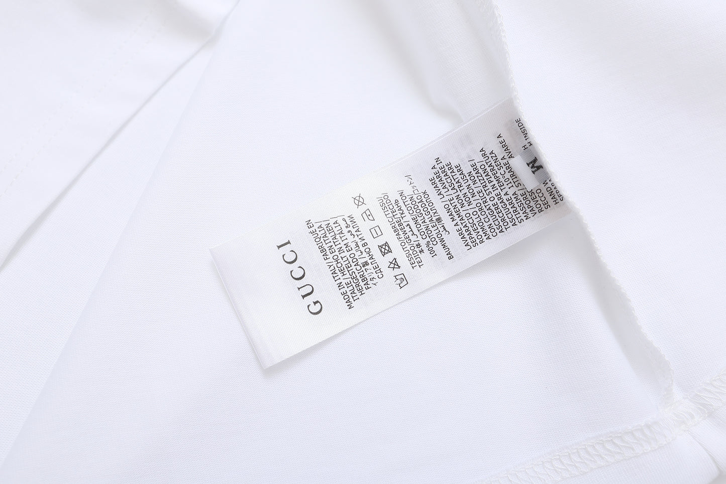 Gucci | Monogram Logo Tee | White, Red & Black