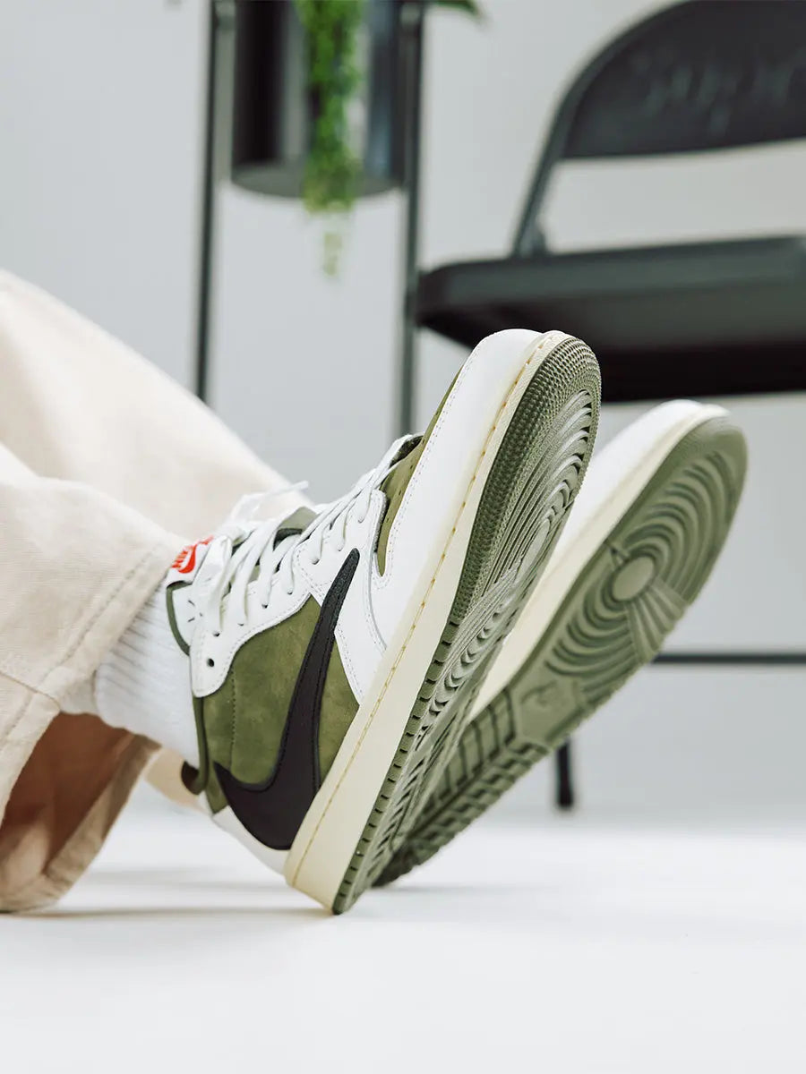 Travis Scott x Jordan 1 Low OG | Olive Suede Black Canvas Jordan
