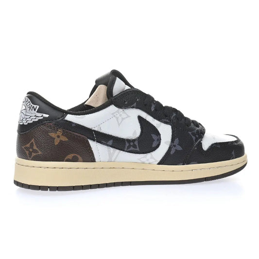 Louis Vuitton | Monogram Black & White Low Top Sneakers Louis Vuitton