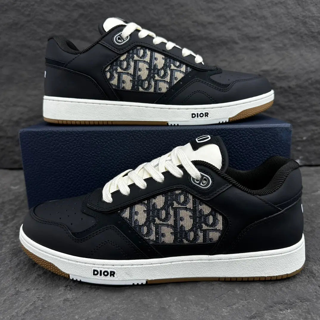 Dior | B27 Monogram Low Sneakers | Black, Cream, Triple Black Patent Dior