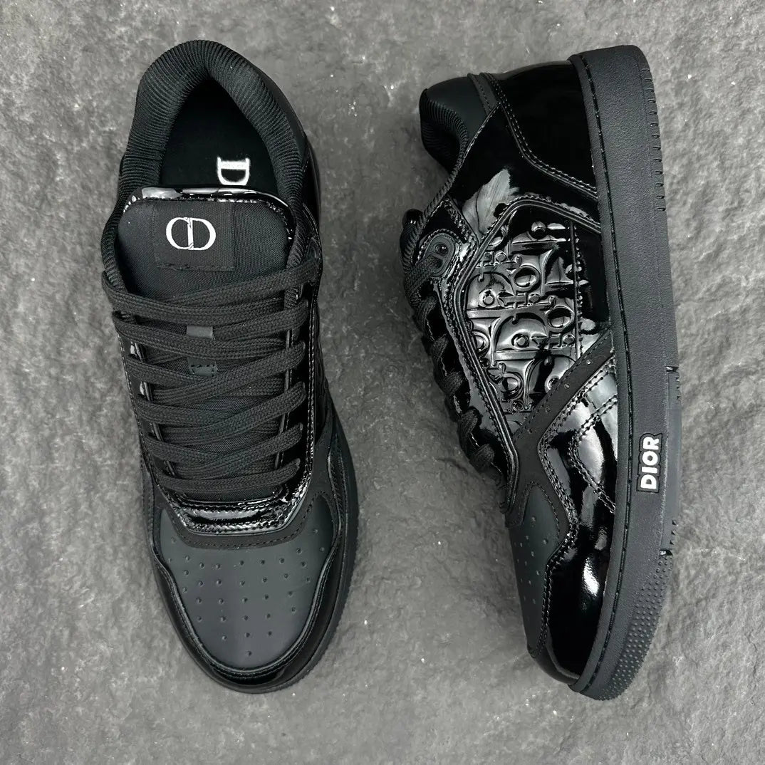 Dior | B27 Monogram Low Sneakers | Black, Cream, Triple Black Patent Dior