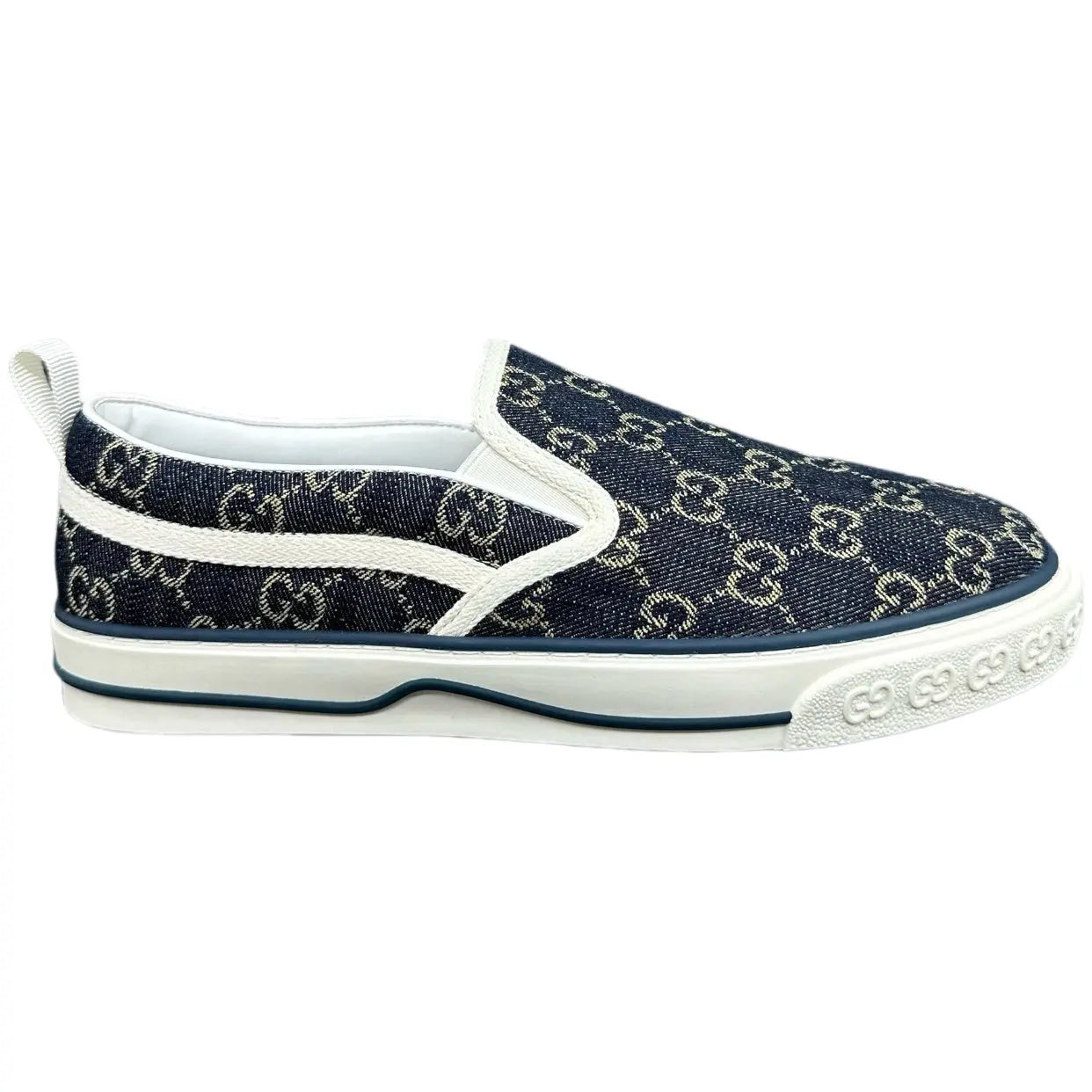Gucci | Navy GG Denim Slip-On Sneakers Gucci