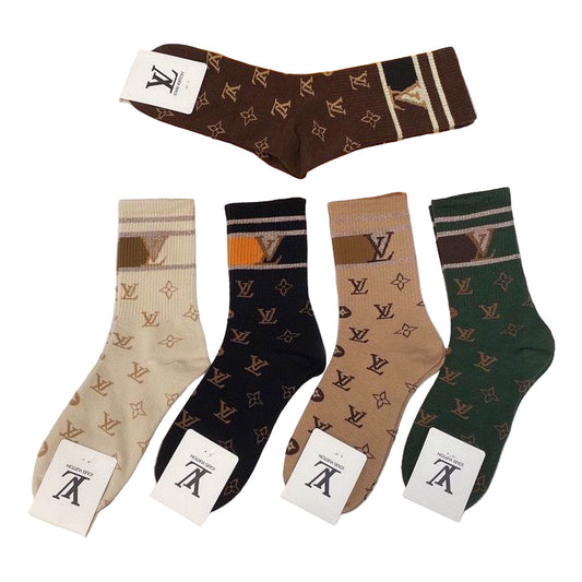 Louis Vuitton | Monogram Retro Crew Socks | 4-Pair Set