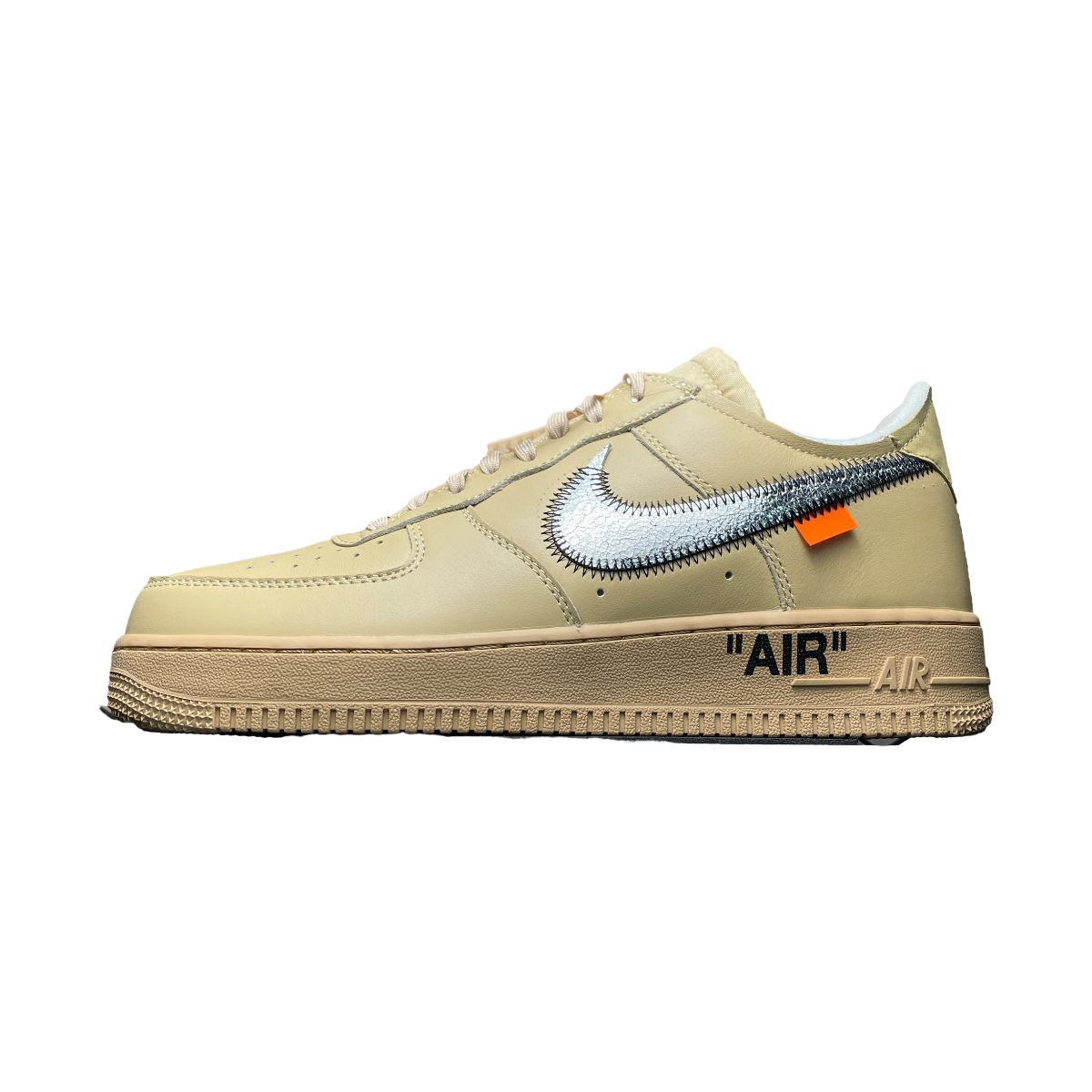 Nike Air Force 1 Low x Off-White | Beige & Metallic Silver